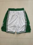 NBA Boston Celtics 75th Anniversary shorts Blanc